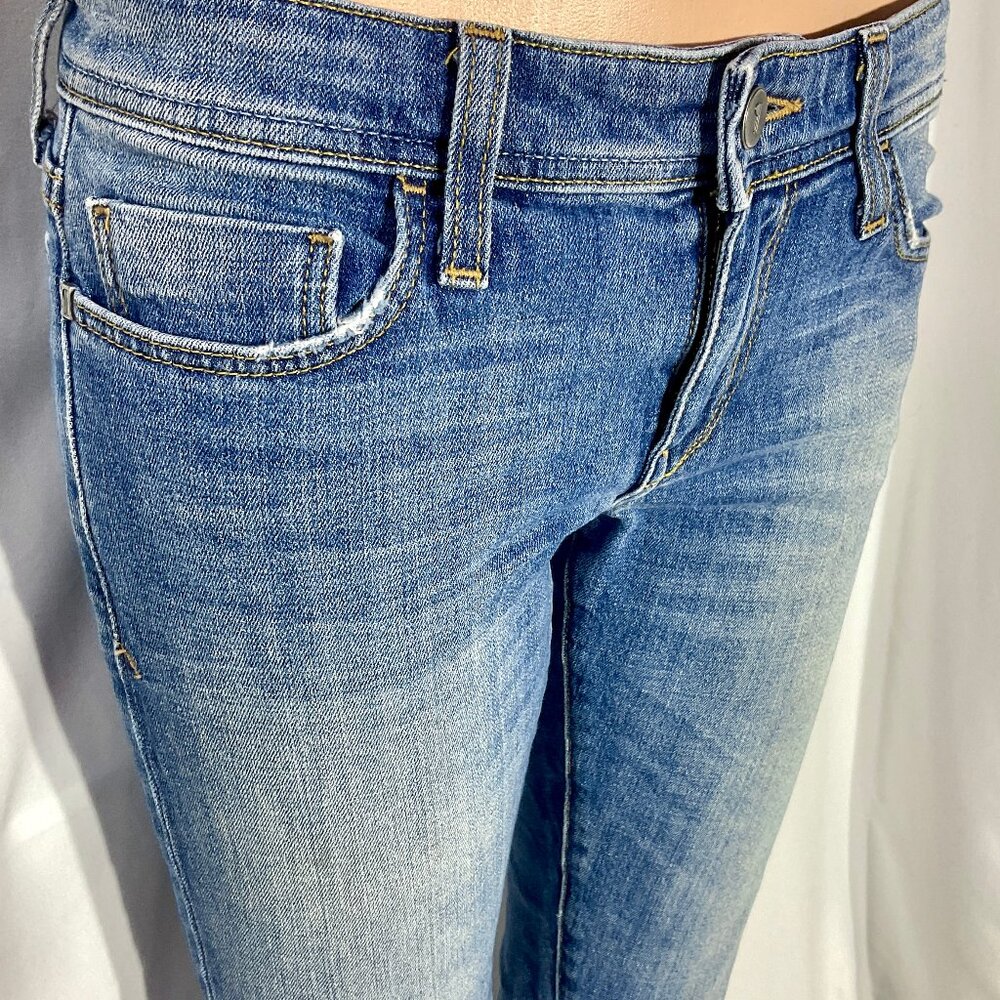 Pilcro and the Letterpress Sz 25 Hyphen Raw Hem Ankle Jeans Womens Denim